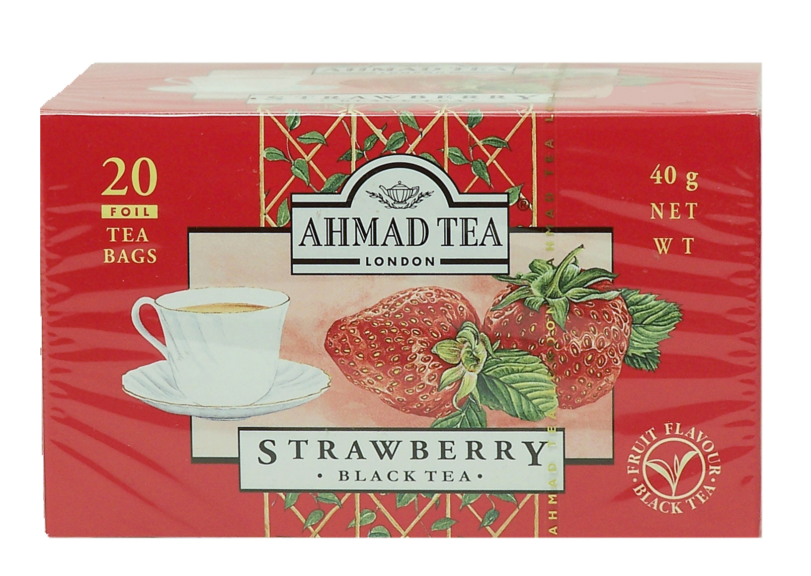 Ahmad Tea London strawberry black tea, 20-foil tea bags Full-Size Picture